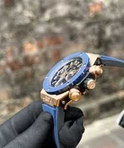 hublot big bang unico king gold blue ceramic benzel 44mm