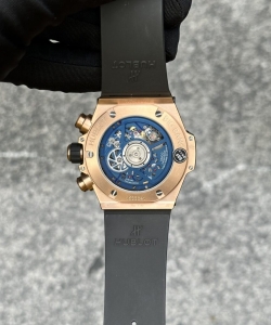 hublot big bang unico king gold blue ceramic benzel 44mm