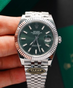 Rolex datejust 126334 green dial 41mm