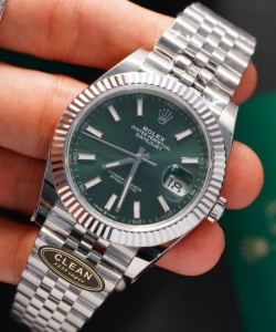 Rolex datejust 126334 green dial 41mm