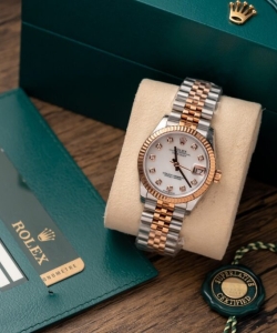 Rolex datejust demi rose gold 31mm