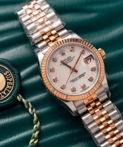 Rolex datejust demi rose gold 31mm