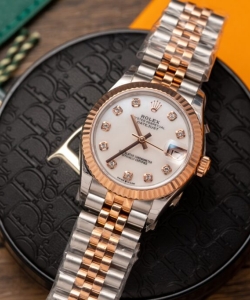 Rolex datejust demi rose gold 31mm