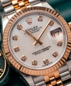 Rolex datejust demi rose gold 31mm