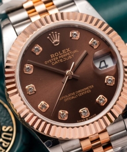 Rolex datejust gold wrapped chocolate dial 31mm