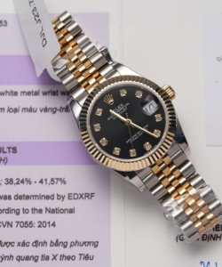 Rolex datejust gold wrapped black dial 31mm