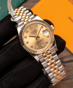 Rolex datejust gold wrapped jubilee strap 31mm