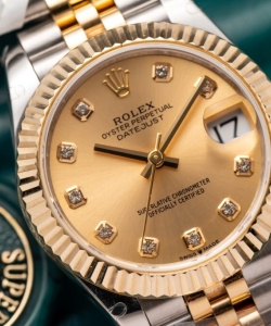 Rolex datejust gold wrapped jubilee strap 31mm