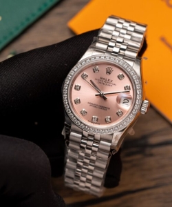 Rolex clone watch datejust 278273 pink dial jubilee strap 31mm