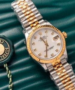 Rolex clone watch datejust 278271 demi gold jubilee strap 31mm