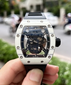 Richard Mille rm052 tourbillon skull carbon rubber strap 43mm