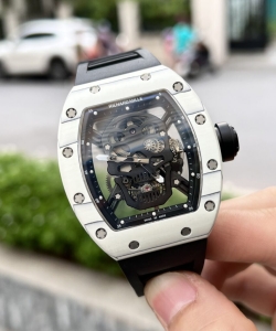 Richard Mille rm052 tourbillon skull carbon rubber strap 43mm