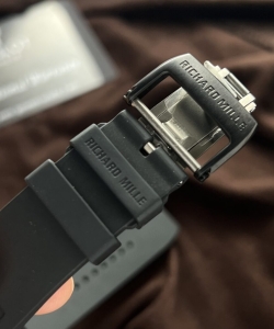 Richard Mille rm055 black ceramic rubber strap 45mm