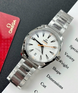 omega seamaster white dial 40mm