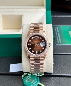 Rolex day-date watch dial chocolate 36mm