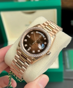 Rolex day-date watch dial chocolate 36mm