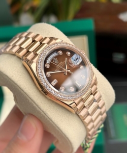 Rolex day-date watch dial chocolate 36mm