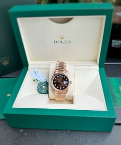 Rolex clone watch day-date dial chocolate 36mm