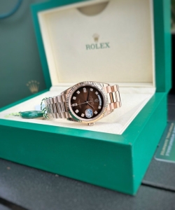 Rolex clone watch day-date dial chocolate 36mm