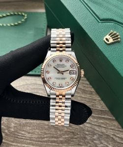 Rolex datejust watch womens mother of pearl dial 31mm