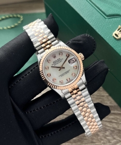 Rolex datejust watch womens mother of pearl dial 31mm