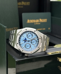 audemars piguet royal oak 26574stblue dial 41mm