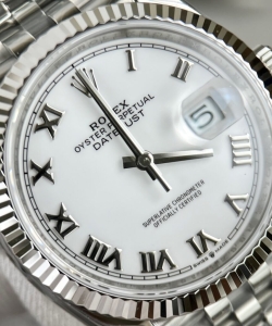 Rolex datejust 126234 white dial 36mm