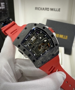 Richard Mille watch rm70-01 carbon red rubber strap 45mm