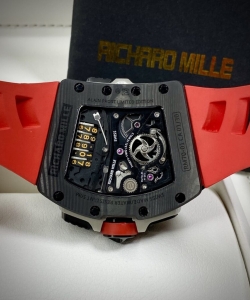 Richard Mille watch rm70-01 carbon red rubber strap 45mm