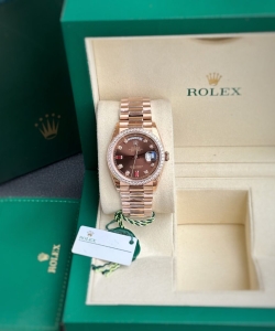 Rolex watch day-date dial chocolate president dial 36mm