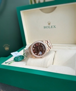 Rolex watch day-date dial chocolate president dial 36mm