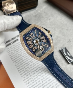 franck muller v45 blue dial 45mm