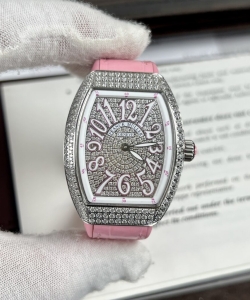 franck muller v32 pink rubber strap 36mm