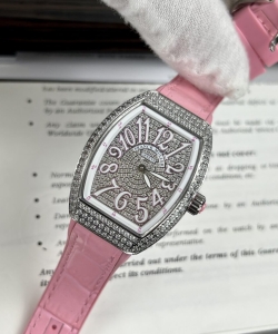 franck muller v32 pink rubber strap 36mm