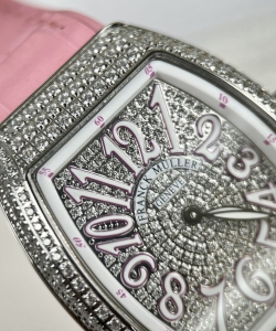 franck muller v32 pink rubber strap 36mm