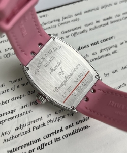 franck muller v32 pink rubber strap 36mm