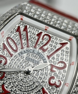 franck muller v32 red dial rubber strap 36mm