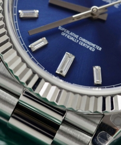 Rolex day-date 228236 dial blue weight 178gram 40mm