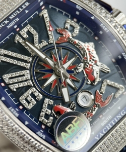 franck muller vanguard v45 dial blue 45mm