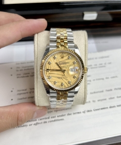 Rolex datejust watch demi gold jubilee strap 36/41mm