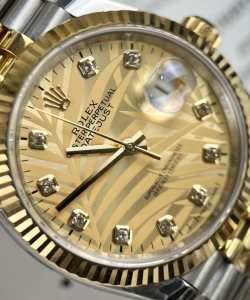 Rolex datejust watch demi gold jubilee strap 36/41mm