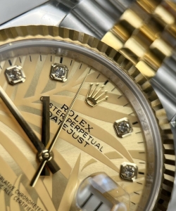 Rolex datejust watch demi gold jubilee strap 36/41mm