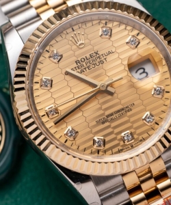 Rolex datejust gold wrapped jubilee strap 36mm