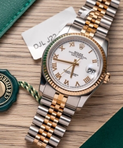 Rolex datejust 126233 gold wrapped white dial 36mm