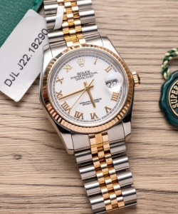 Rolex datejust 126233 gold wrapped white dial 36mm