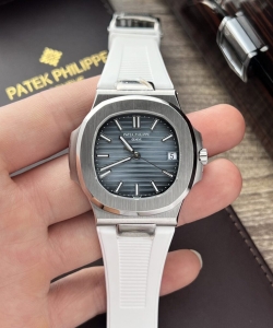 Patek Philippe nautilus 5711 white rubber strap 40mm