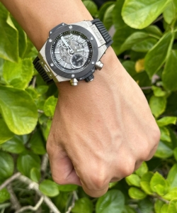 hublot big bang unico 1:1 watch black rubber strap bbf 44mm