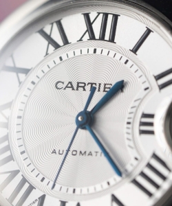 cartier ballon bleu 1:1 watch white dial leather strap 36mm