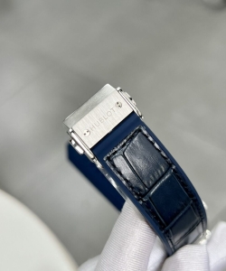 hublot with full diamond case blue 38mm