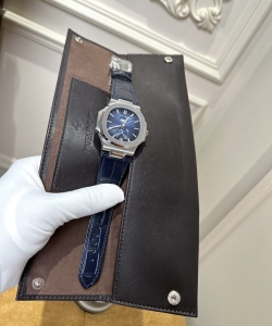 Patek Philippe nautilus 5726g blue leather strap ppf 40.5mm